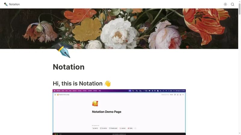 notation website