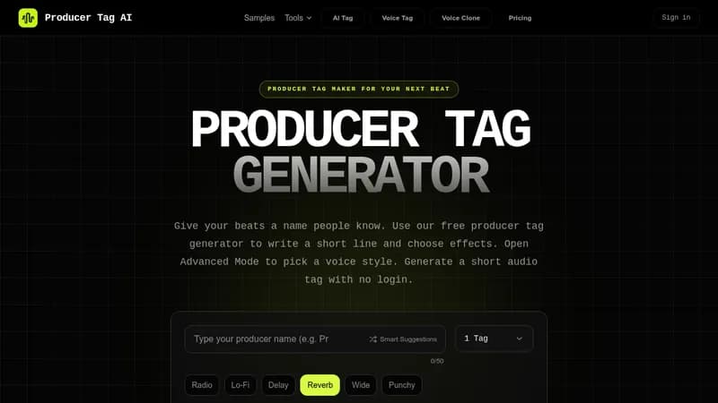producertag website