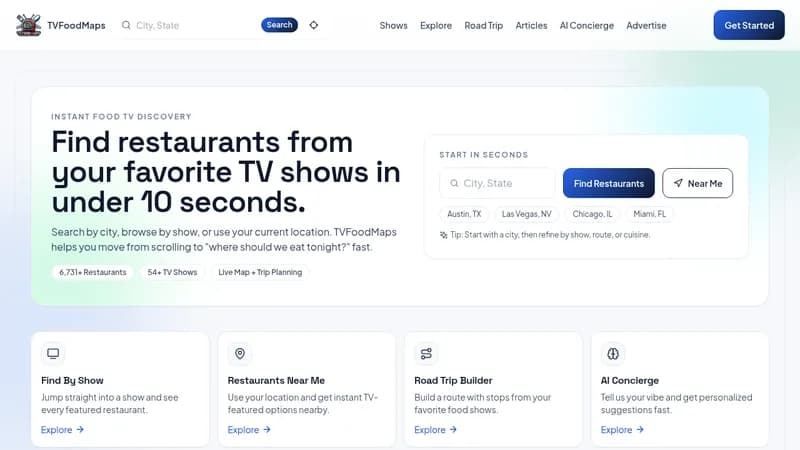 tvfoodmaps website