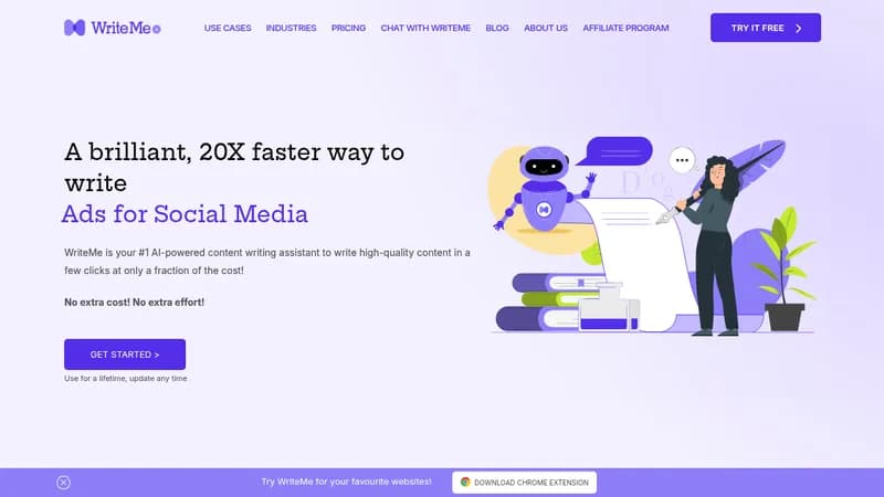 writeme.ai website