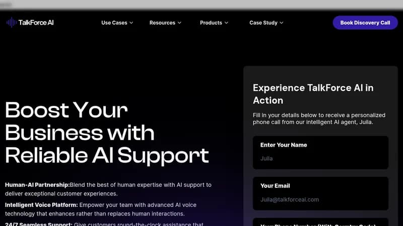 talkforce ai website
