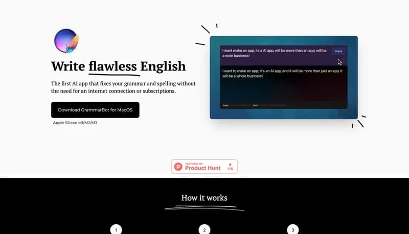 GrammarBot screenshot