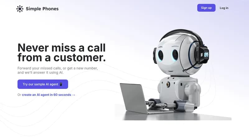 simple phones website