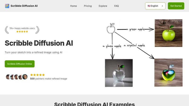 scribble diffusion ai website