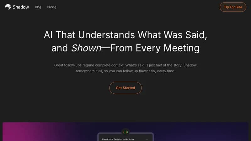 shadow website