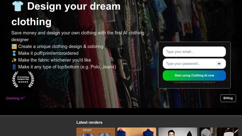 clothing ai website
