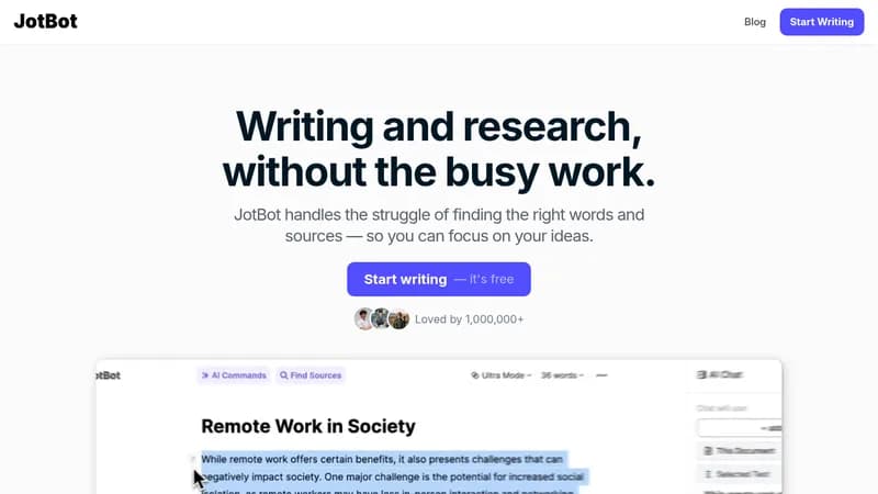jotbot website
