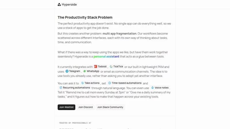 Hyperaide screenshot