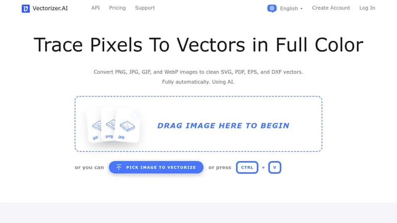 vectorizer.ai website
