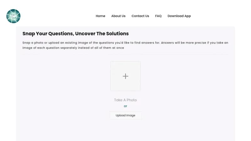 snapandsolve website