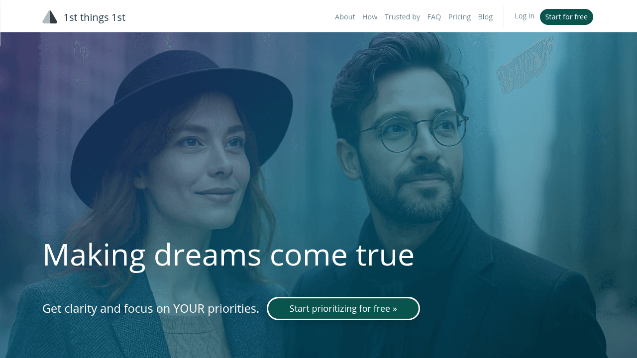 1st things 1st website