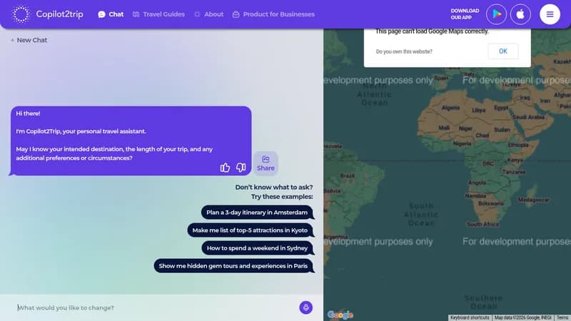 copilot2trip website
