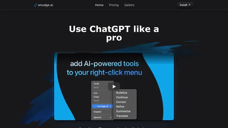 smudge.ai website