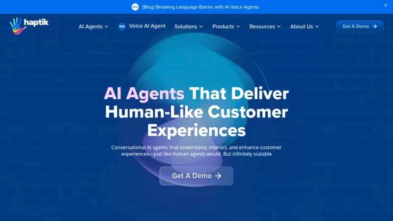 Haptik AI Agents screenshot
