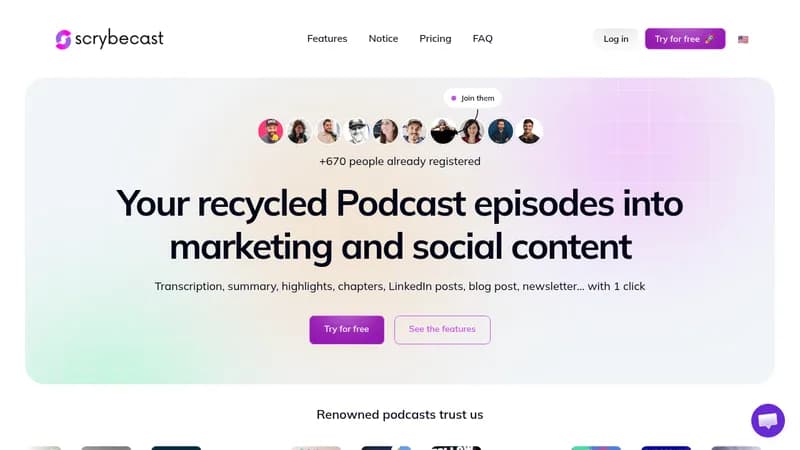 scrybecast website