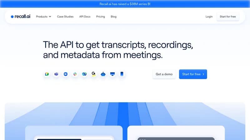 recall.ai website