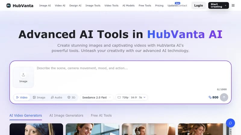hubvanta website