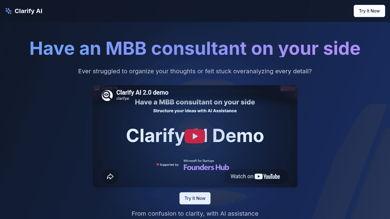 clarify ai website