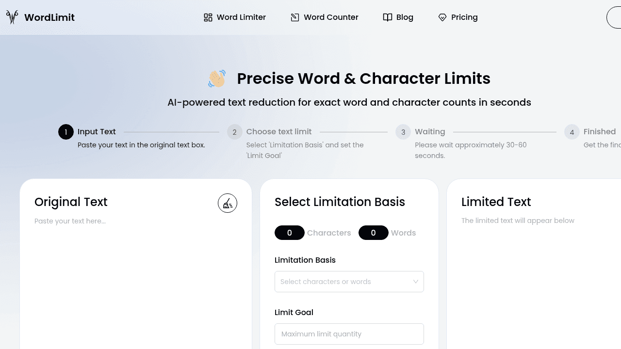wordlimit website