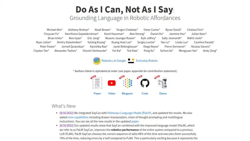 SayCan screenshot