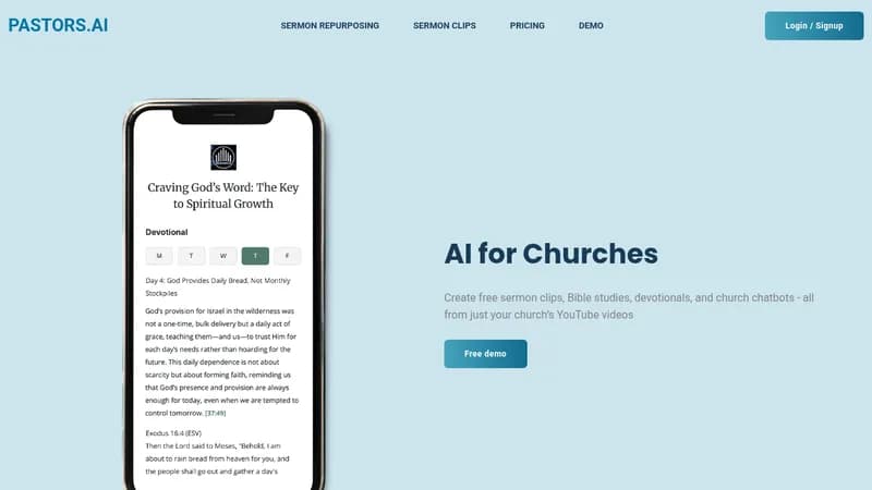 pastors.ai website