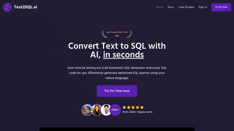 text2sql.ai website
