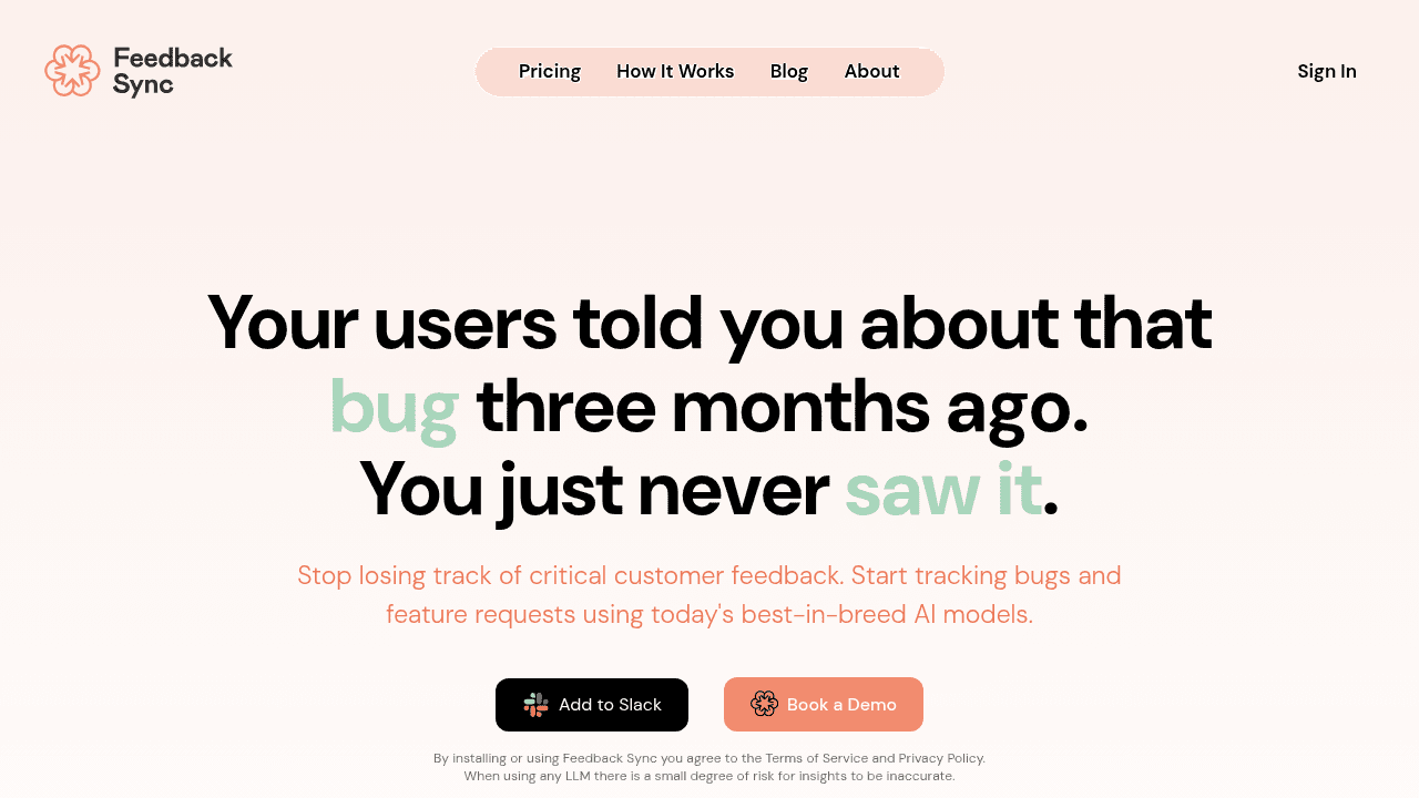 feedback sync website