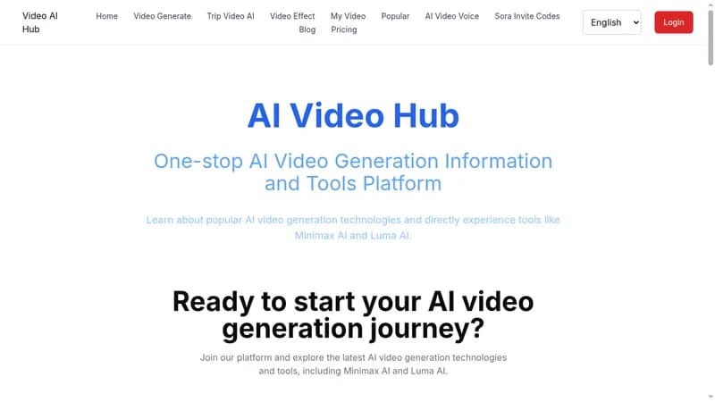 video ai hub website