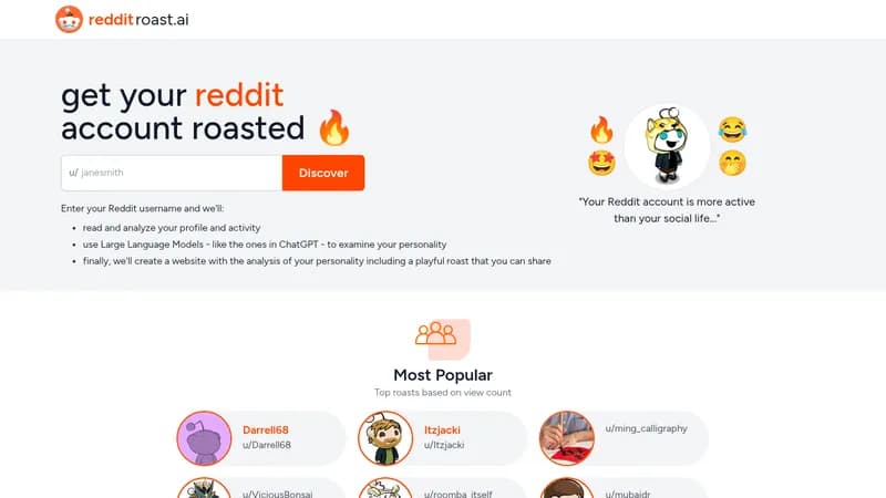 reddit roast website