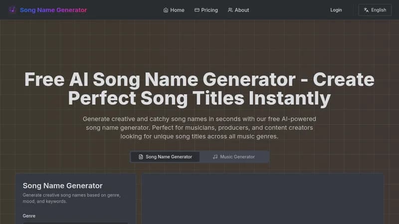 song name generator website