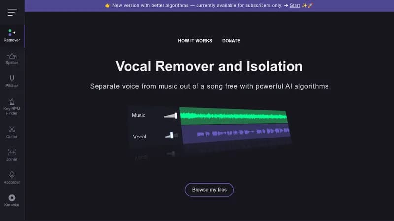 vocal remover and isolation website