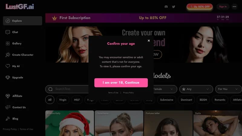lustgf.ai website