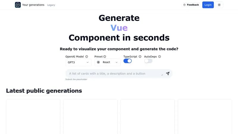 chat2code website