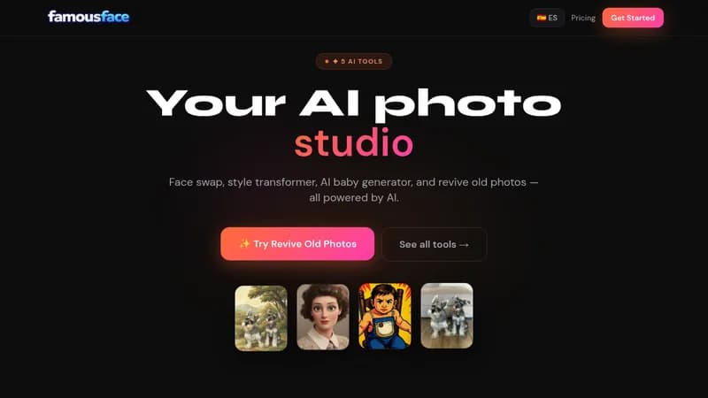 famousface website