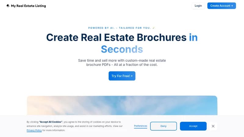 my real estate listing website
