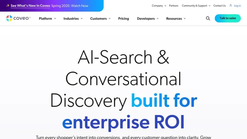 coveo ai-relevance platform website