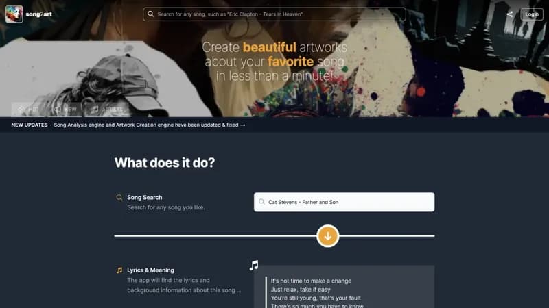 Song2Art screenshot