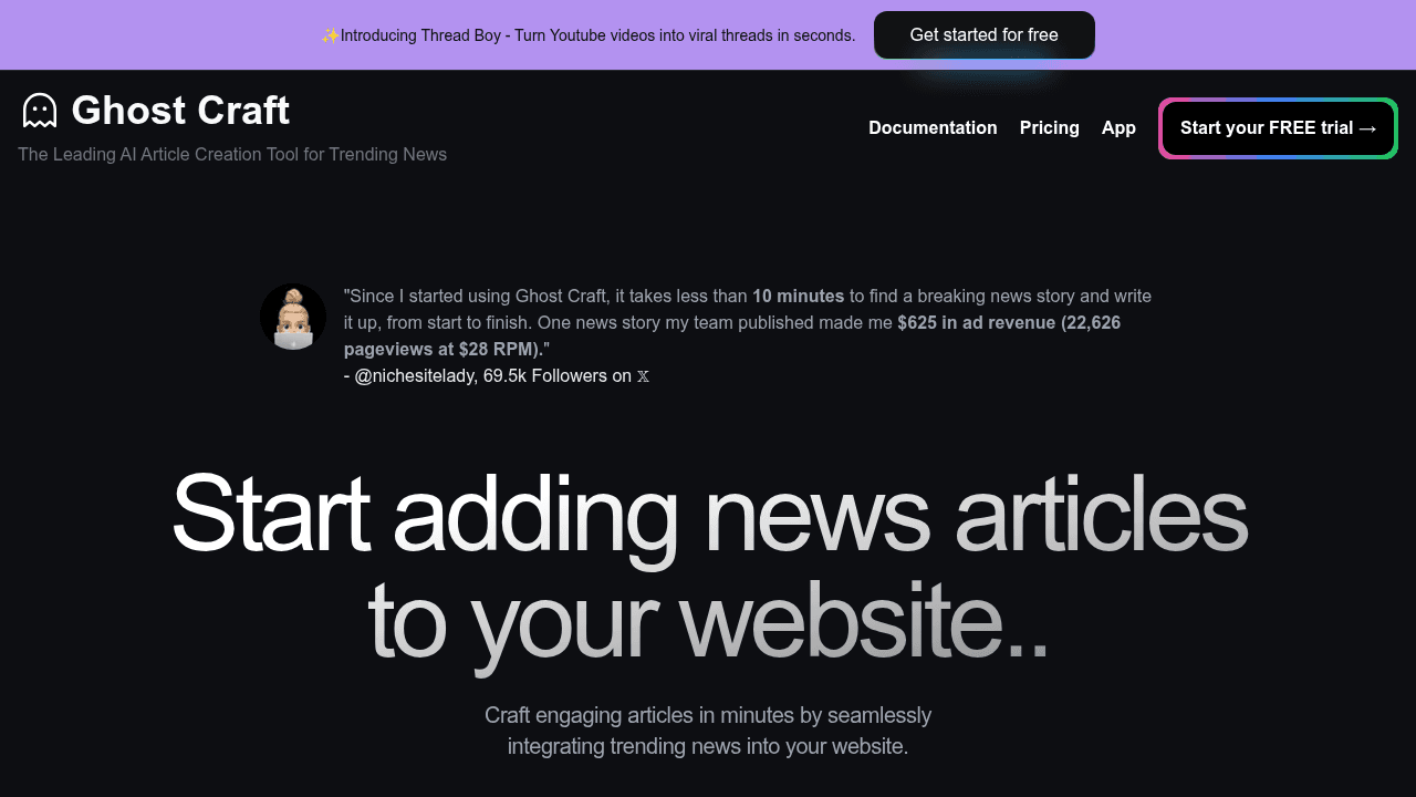 ghost craft website
