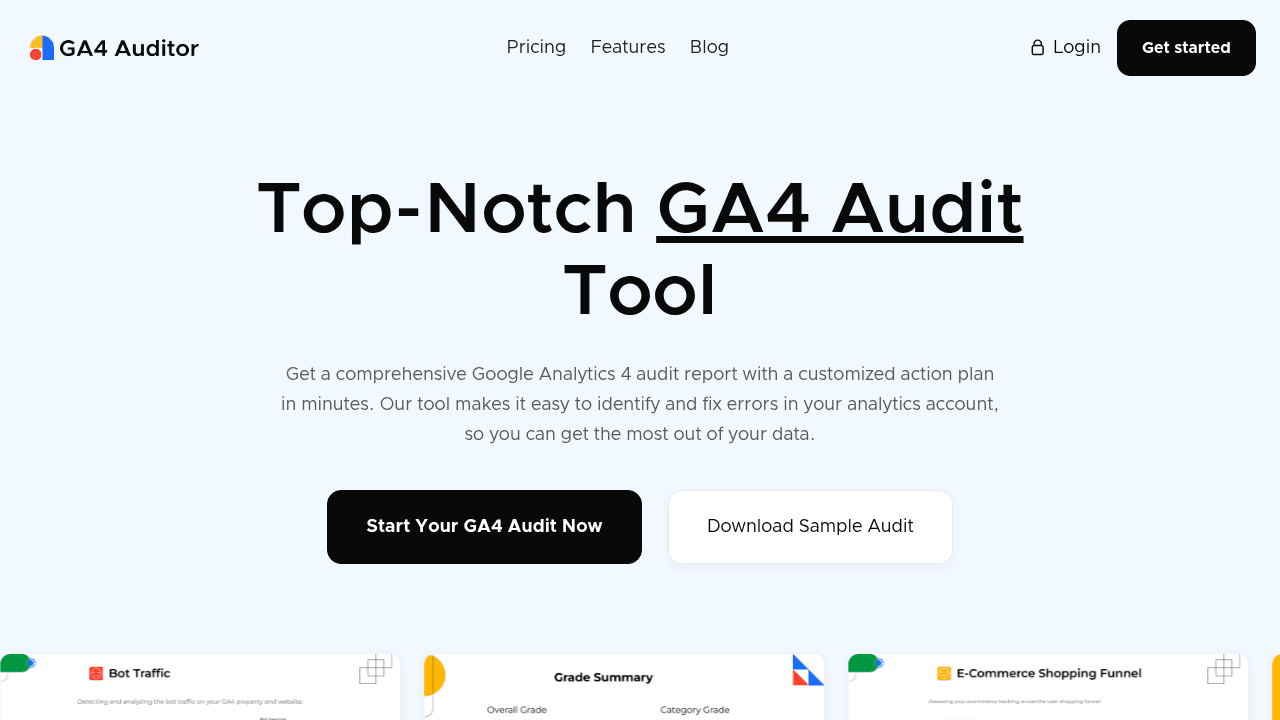 ga4 auditor website