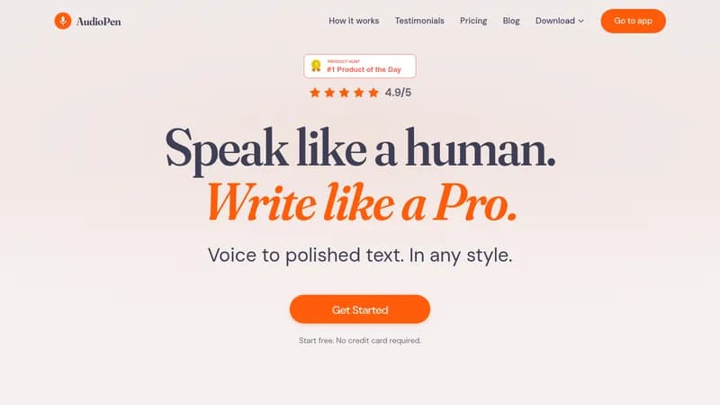 audiopen website