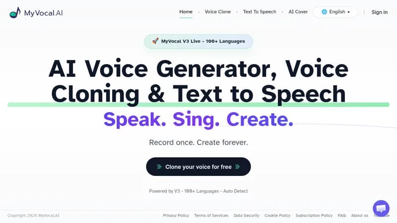 myvocal.ai website