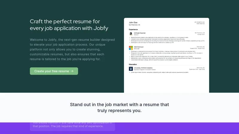 jobfy website