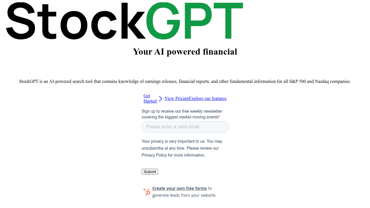 stockgpt website