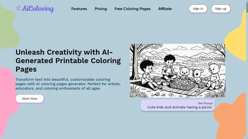 aicoloring website