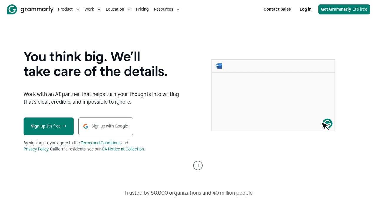 grammarly website