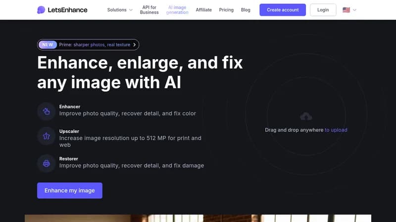 letsenhance website