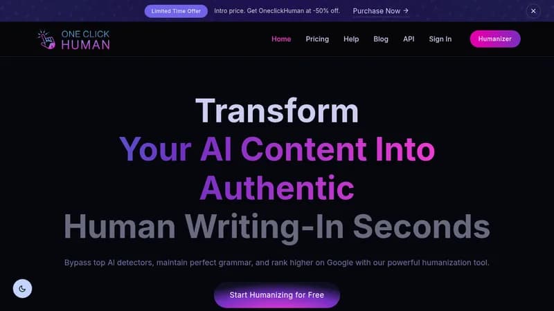 oneclickhuman website