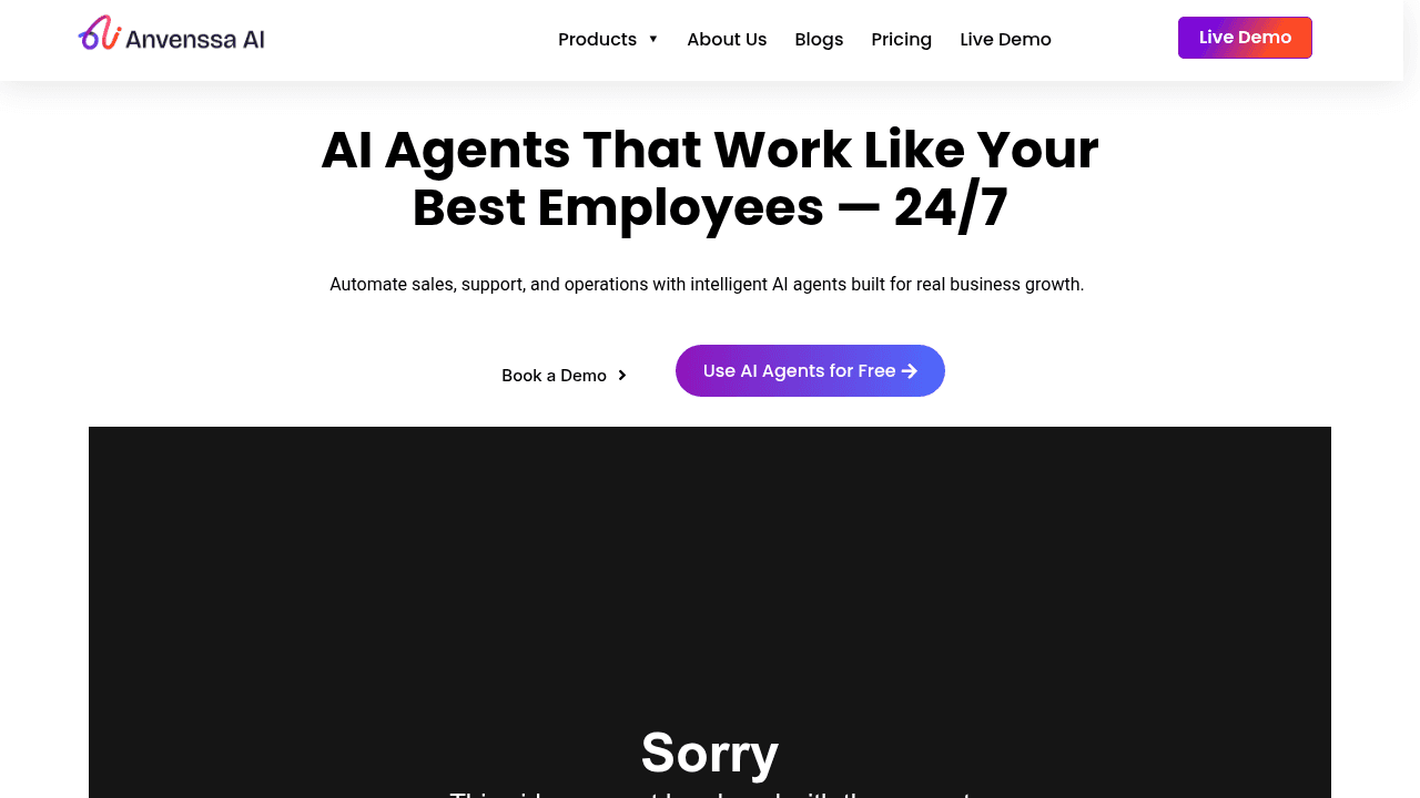 anvenssa ai website