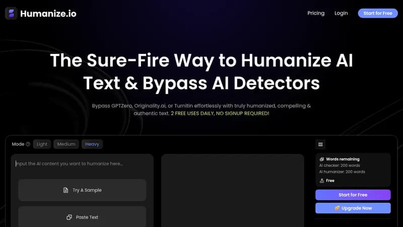 humanize.io website