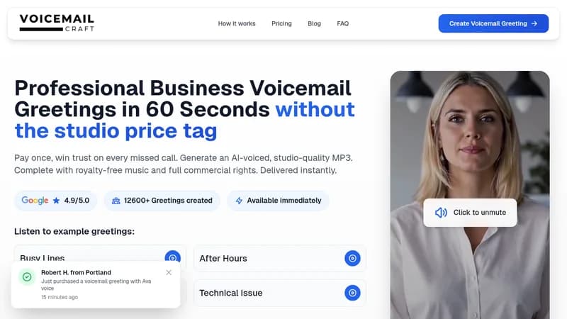voicemailcraft website